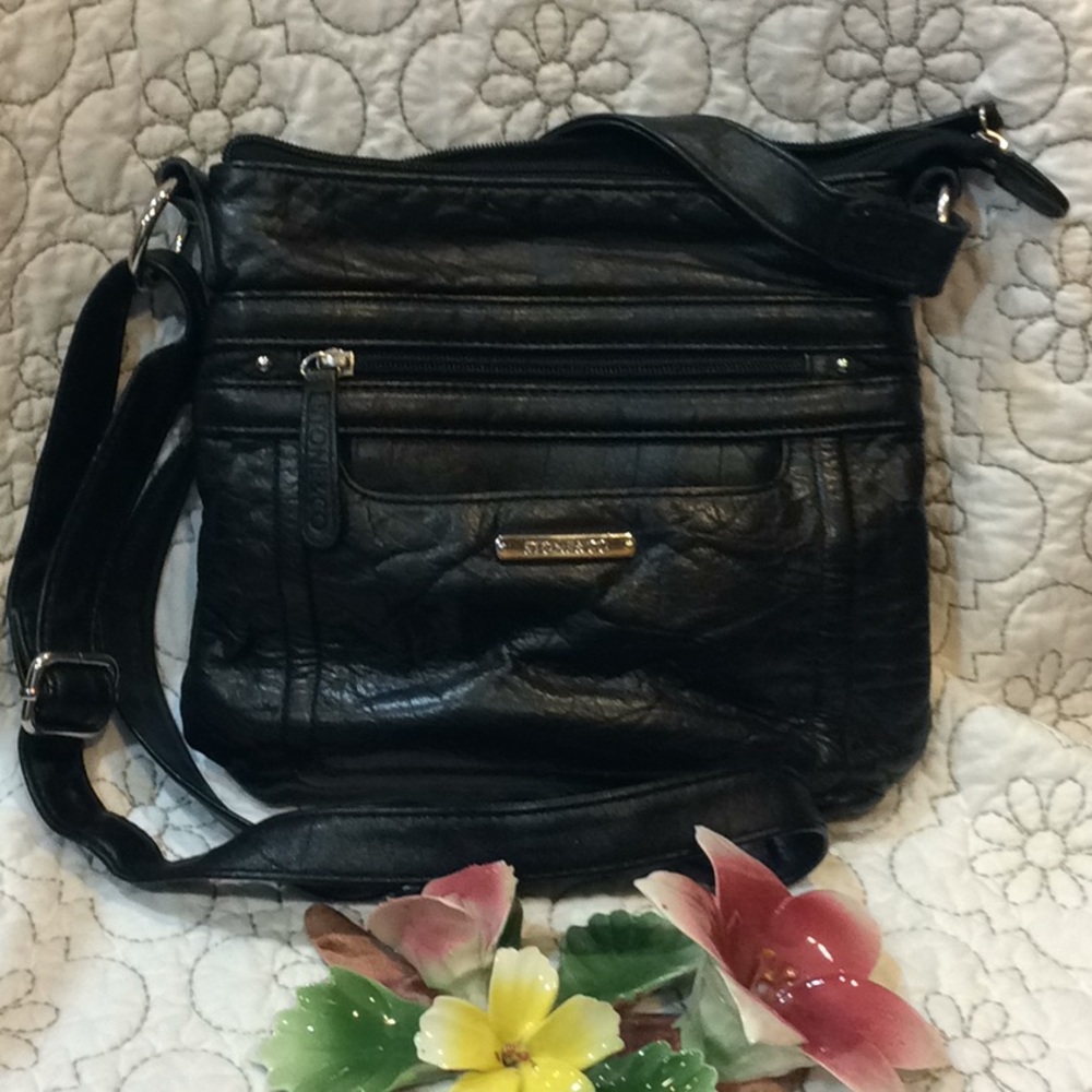 Stone & Co black leather purse